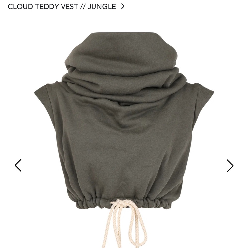 Cozy Olive Green Teddy Vest